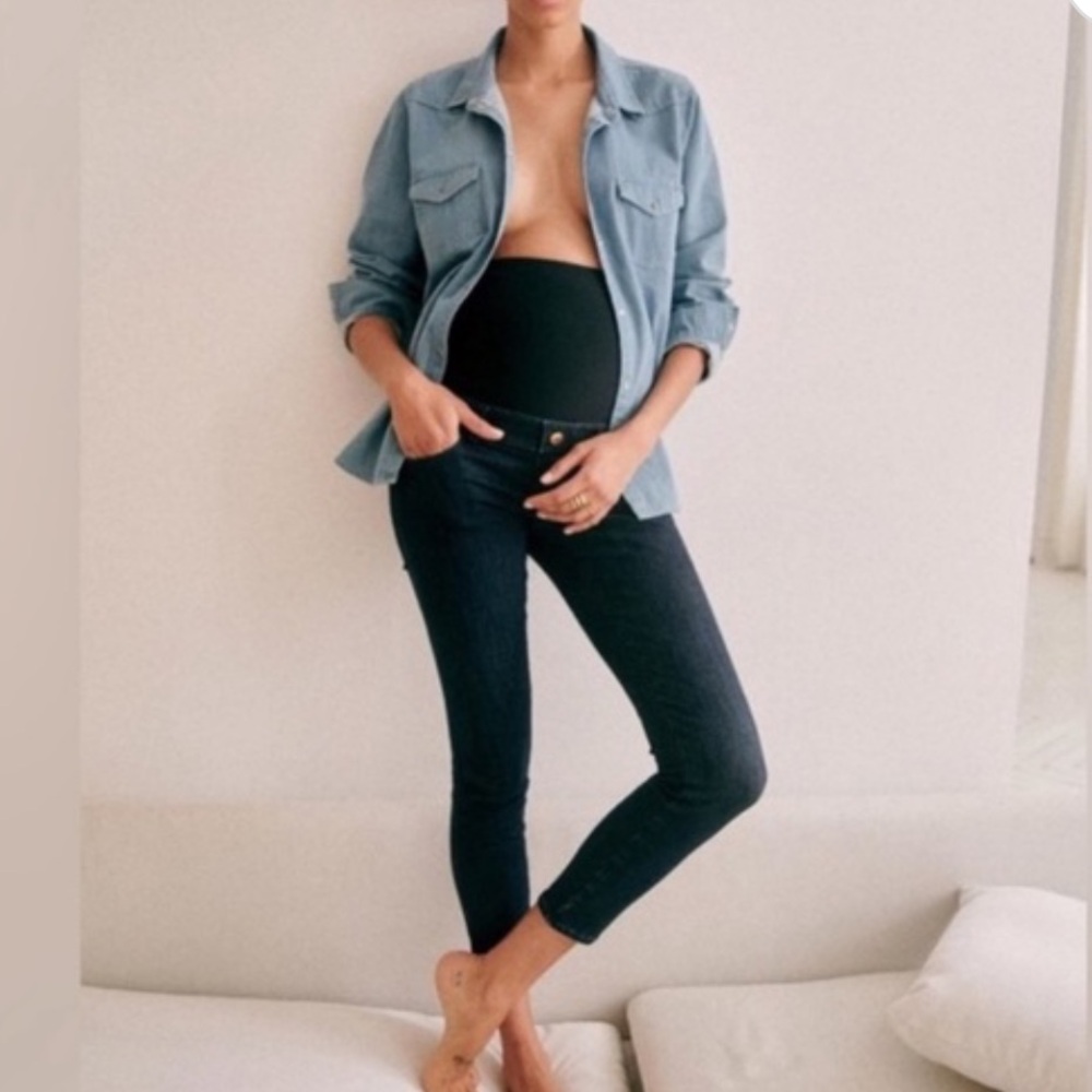 Sezane Slim Mommy Maternity Jeans 27